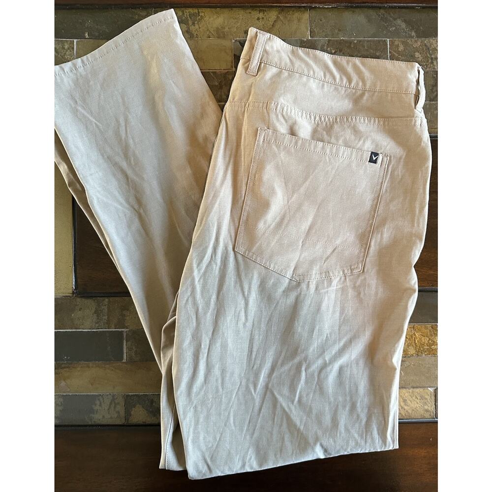 callaway mens golf pants 36 X 32 Khaki‎